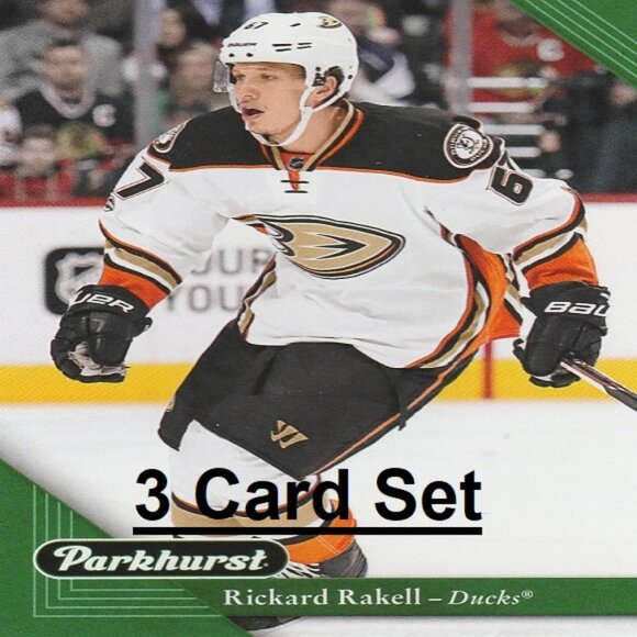 Rickard Rakell Anaheim Ducks NHL Hockey Card Collection - 3 Card Set - Picture 1 of 4